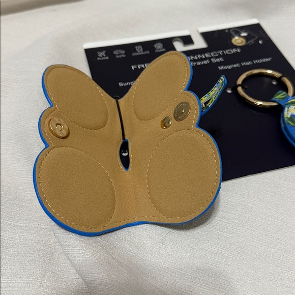 French Connection Blue and Yellow Sunglasses & Hat Holder Set - Picture 5 of 7